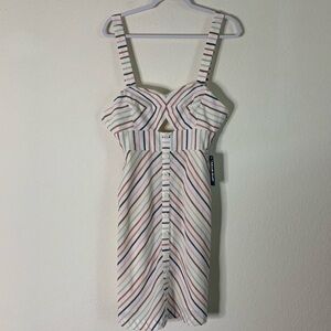 ModCloth Womens 100% cotton sunset cruise stripe dress 2 NWT